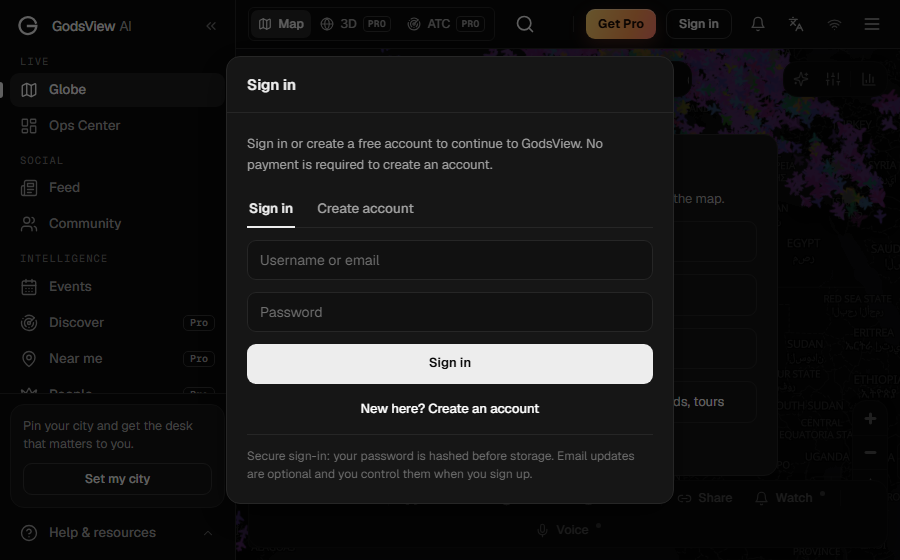 GodsView AI 官网截图